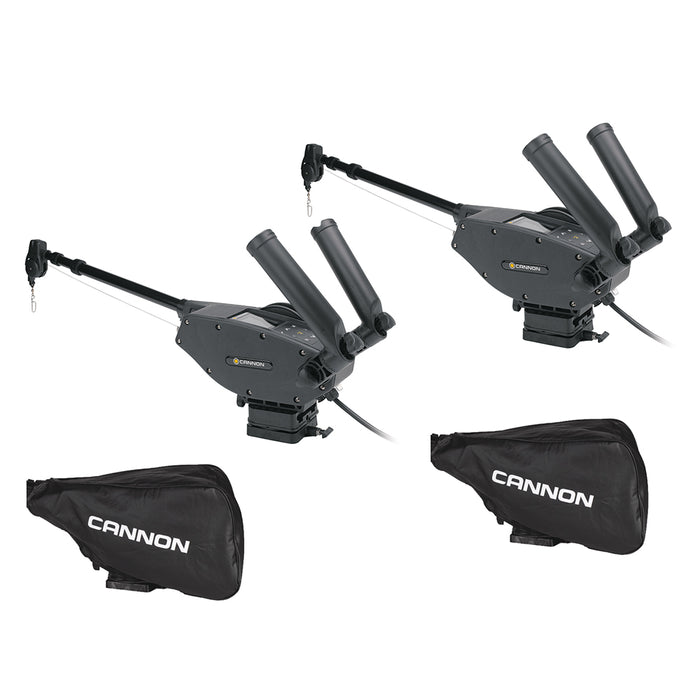 Cannon Optimum 10 BT Electric Downrigger 2-Pack w/Black Covers [1902335X2/COVERS]
