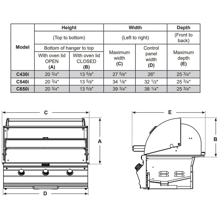 Fire Magic Choice Built-In Grill with Analog Thermometer