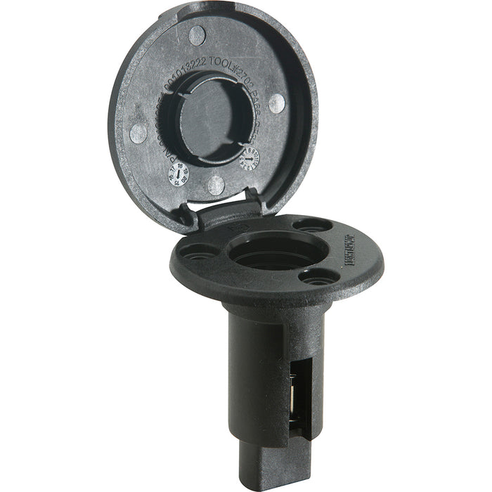 Attwood LightArmor Plug-In Base - 2 Pin - Black - Round [910R2PB-7]