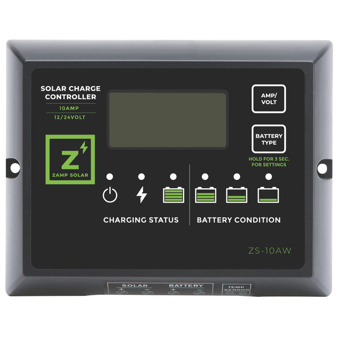 Zamp Solar 10-Amp 5-Stage PWM Charge Controller
